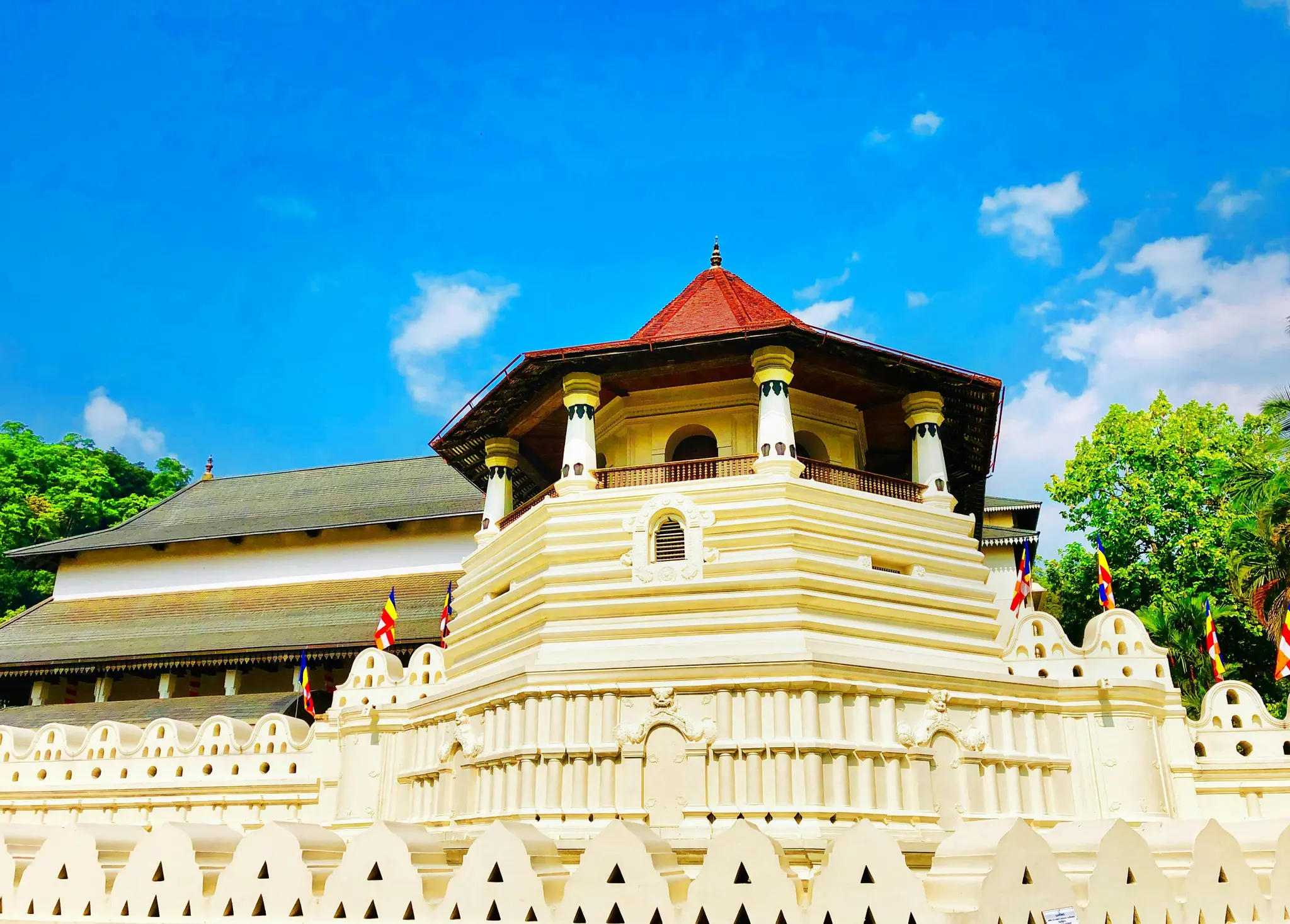 The Temple of the Sacred Tooth Relic, Kandy, Sri Lanka.