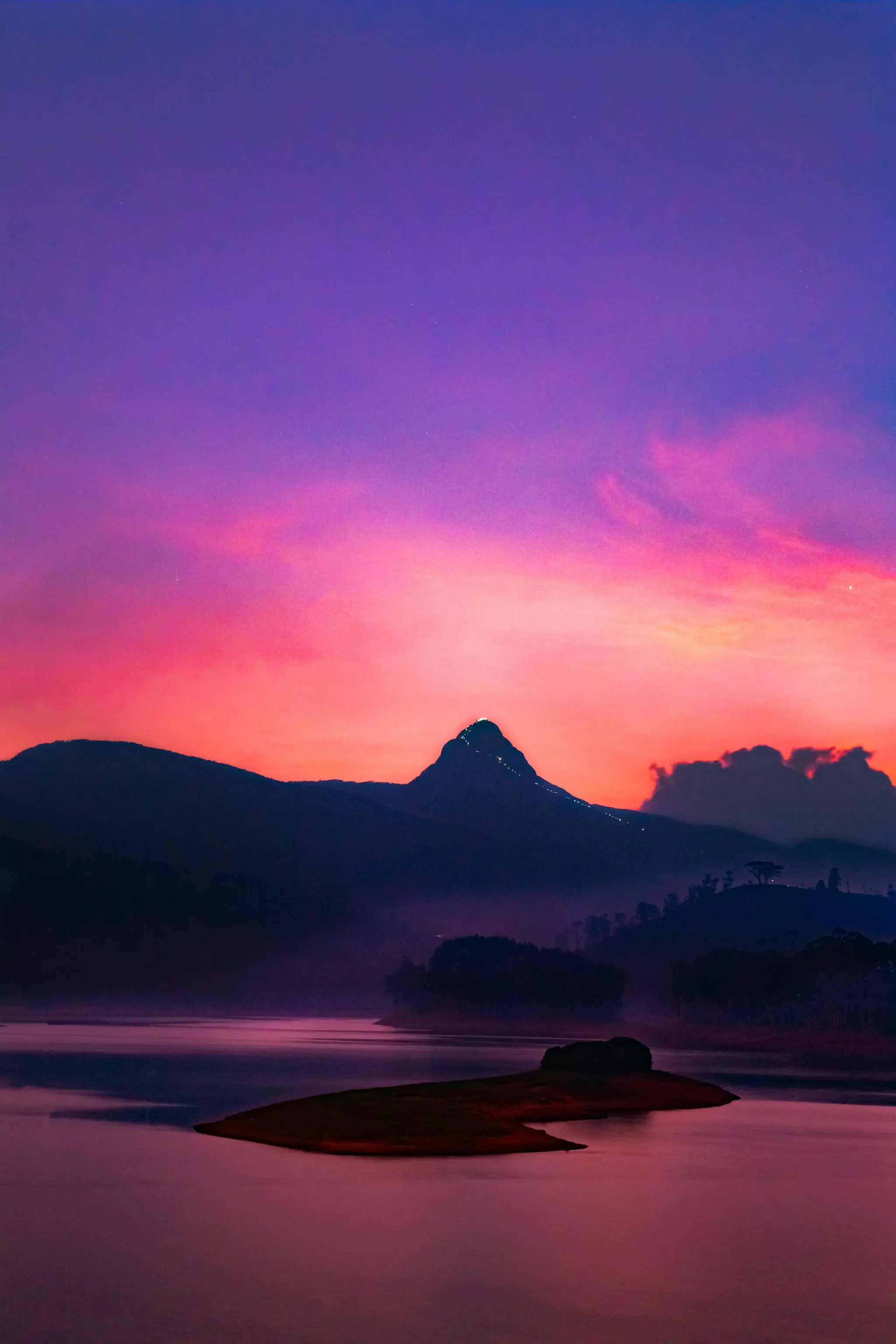 Sri Pada Mountain, Sri Lanka.