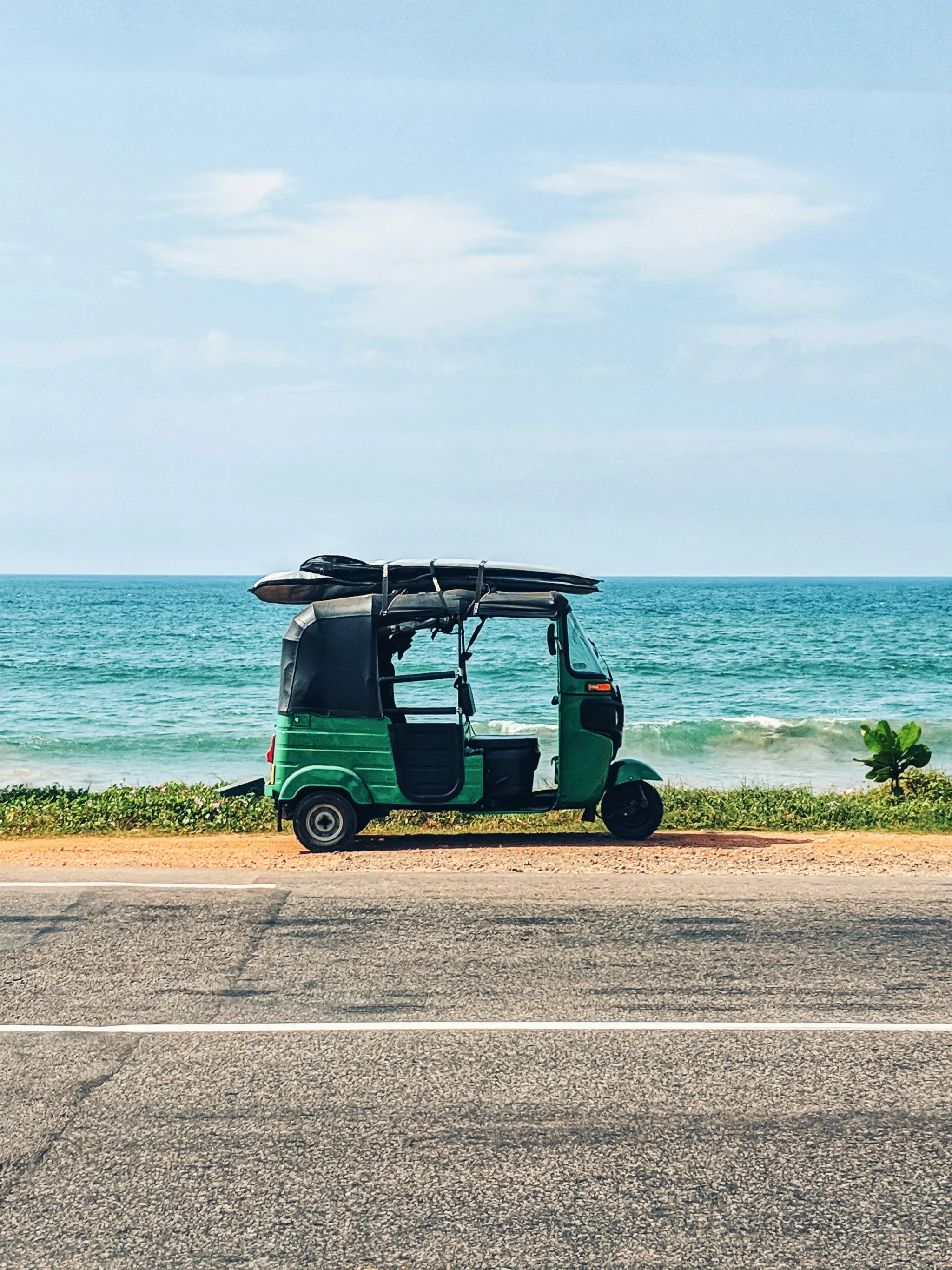A Tuk Tuk used by Surfers